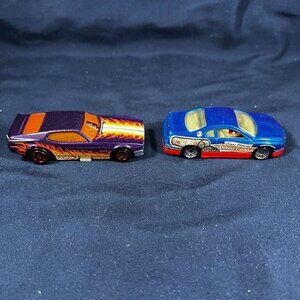 2 Hot Wheels Cars - 1998 Monte Carlo Concept & 2019 71 Mustang - Collection